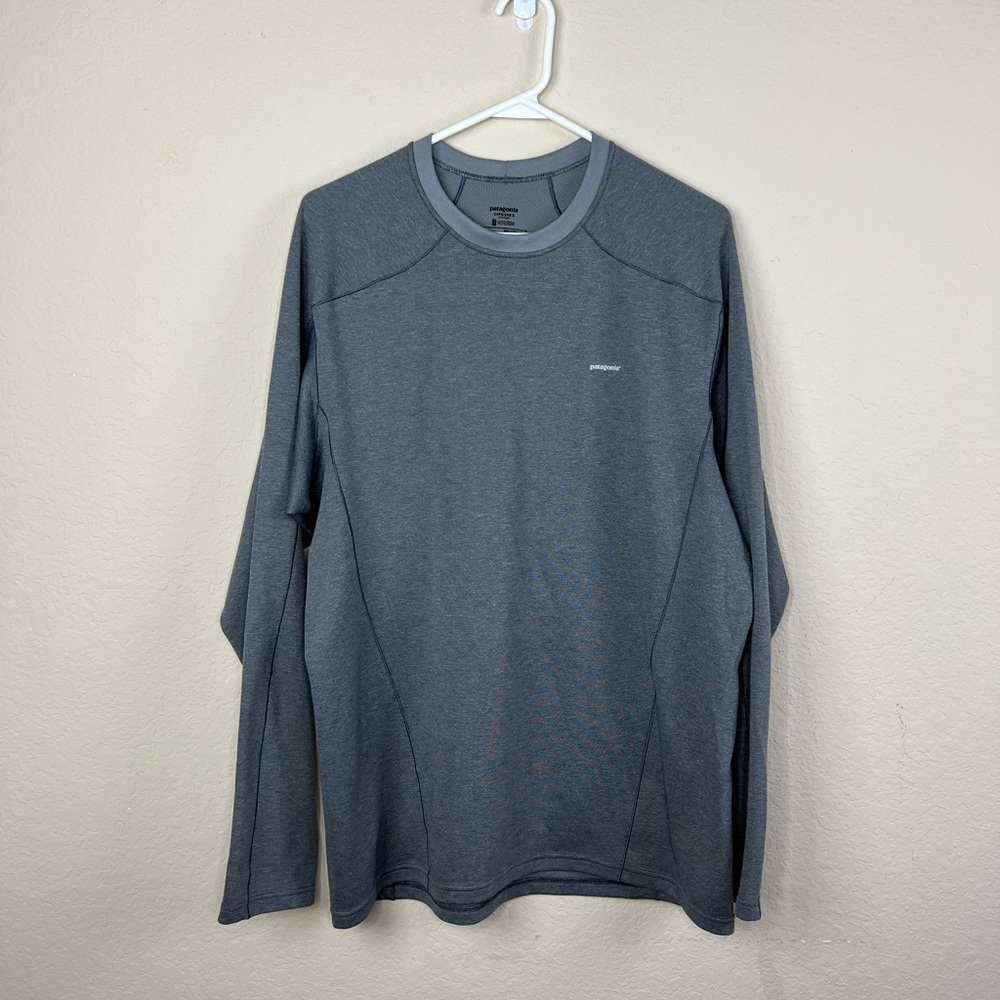 Patagonia Capilene Midweight Crew long sleeve shirt gray Size large